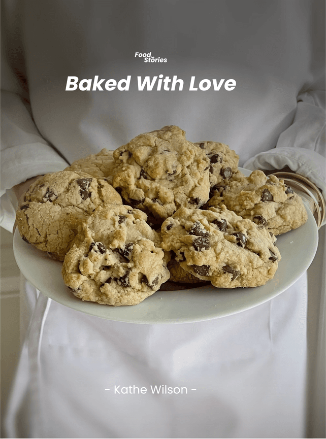 Baked With Love, a real Vinst personal cookbook cover
