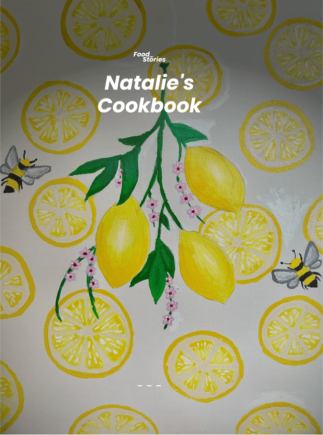 Natalie's Cookbook, a real Vinst personal cookbook cover